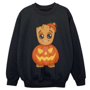 Guardians Of The Galaxy Boys Groot Pumpkin Sweatshirt / Black